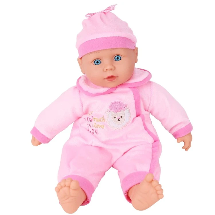 16" Vinyl Baby Doll With Sound TY1738 4 16" Vinyl Baby Doll With Sound TY1738 - Image 2