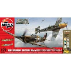Airfix 1:72 Supermarine Spitfire Mk.Ia Messerschmitt Bf109E-4 A50135