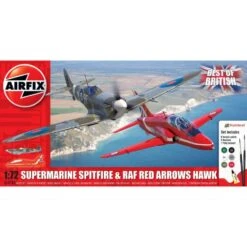 Airfix 1:72 Best Of British Supermarine Spitfire & RAF Red Arrows Hawk A50187