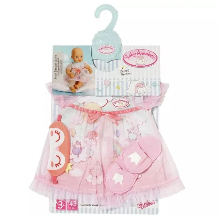 Baby Annabell Sweet Dreams Gown 3 Baby Annabell Sweet Dreams Gown