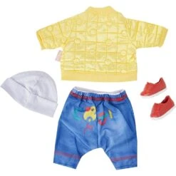 Baby Born Clothes - Little Cool Kids Outfit Yellow Coat And Shoes -Toys Store baby born clothes yellow coat and shoes 378928