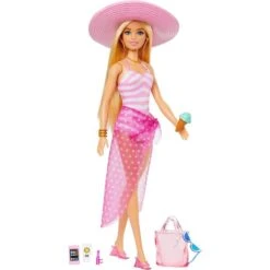 Barbie Movie Deluxe Beach Doll HPL73 -Toys Store barbie movie deluxe beach doll hpl73 493599