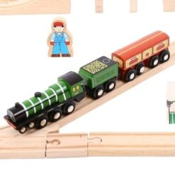 Bigjigs Rail - Flying Scotsman Train Set BJT026 -Toys Store bigjigs flying scotsman train set 143143