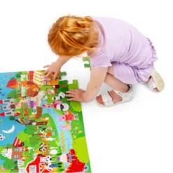 Bigjigs Nursery Rhyme Floor Puzzle 48pc 35015 -Toys Store bigjigs nursery rhyme floor puzzle 48pc 35015 474854