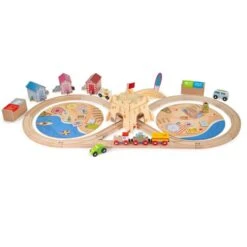 Bigjigs Rail Coastal Clean Up Train Set BJT073