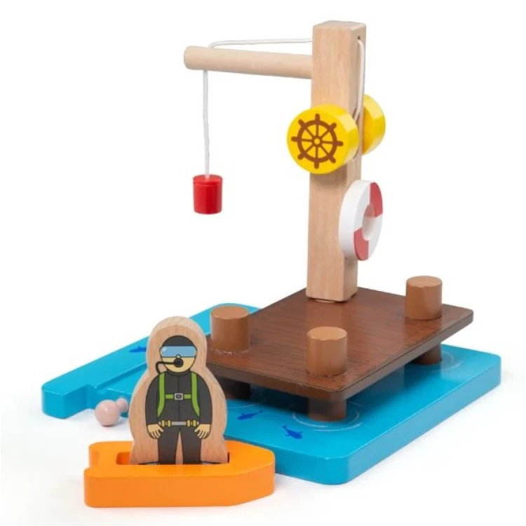 Bigjigs Rail Crane Dock Set BJT074 3 Bigjigs Rail Crane Dock Set BJT074