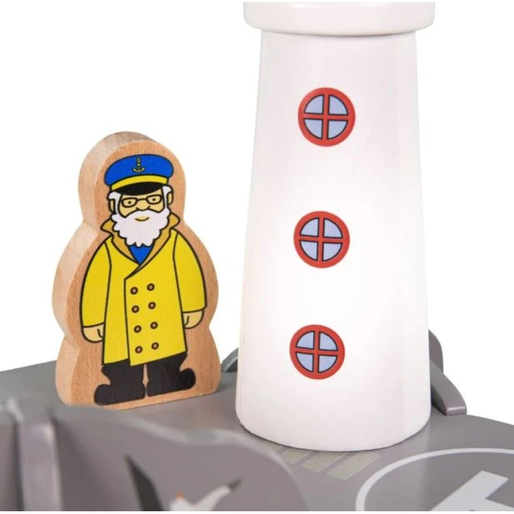 Bigjigs Rail Lighthouse 4-Way Tunnel BJT283 5 Bigjigs Rail Lighthouse 4-Way Tunnel BJT283 - Image 3