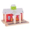 Bigjigs Rail - Railway Station BJT215 -Toys Store bigjigs railway station 90401