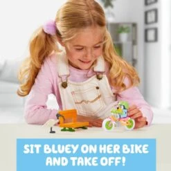 Bluey Figure & Vehicle - Bluey's Bike -Toys Store bluey figure vehicle bluey s bike 378526