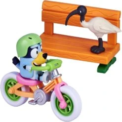 Bluey Figure & Vehicle - Bluey's Bike -Toys Store bluey figure vehicle bluey s bike 378527