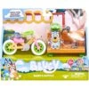 Bluey Figure & Vehicle - Bluey's Bike -Toys Store bluey figure vehicle bluey s bike 378529