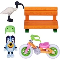 Bluey Figure & Vehicle - Bluey's Bike -Toys Store bluey figure vehicle bluey s bike 378530
