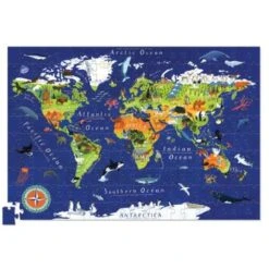 Crocodile Creek World Animals Puzzle + Poster 200 Pieces -Toys Store crocodile creek world animals puzzle poster 200 pieces 398181