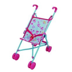 Dolls World Pushchair Stroller Blue/Pink