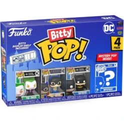 Funko Bitty Pop! DC 4 Pack - The Joker, Batgirl, Batman, Mystery Bitty