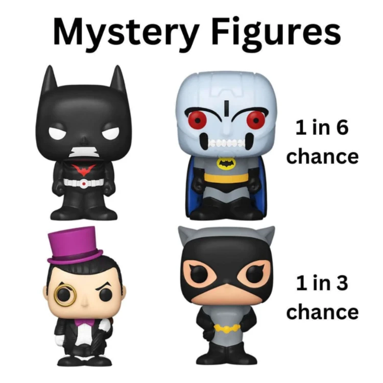 Funko Bitty Pop! DC 4 Pack - The Joker, Batgirl, Batman, Mystery Bitty 5 Funko Bitty Pop! DC 4 Pack - The Joker, Batgirl, Batman, Mystery Bitty - Image 3