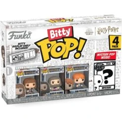 Funko Bitty Pop! Harry Potter 4 Pack - Hermione Granger, Rubeus Hagrid, Ron Weasley, Mystery Bitty