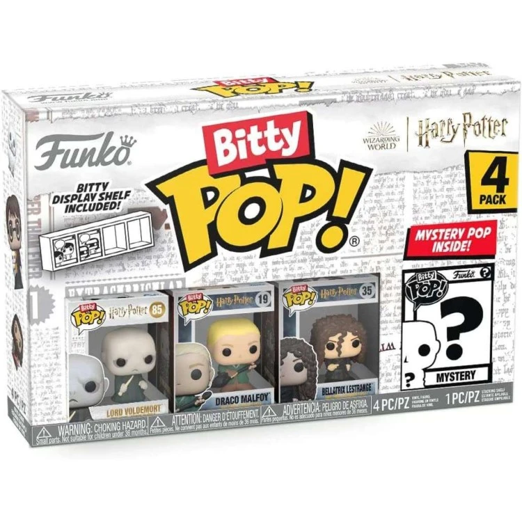 Funko Bitty Pop! Harry Potter 4 Pack - Lord Voldemort, Draco Malfoy, Bellatrix Lestrange, Mystery Bitty 3 Funko Bitty Pop! Harry Potter 4 Pack - Lord Voldemort, Draco Malfoy, Bellatrix Lestrange, Mystery Bitty