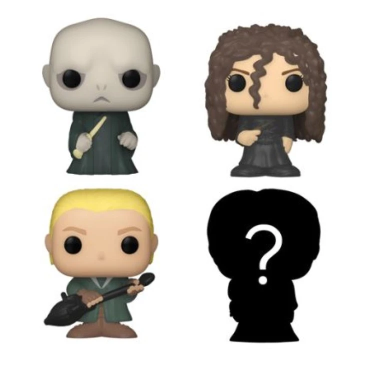 Funko Bitty Pop! Harry Potter 4 Pack - Lord Voldemort, Draco Malfoy, Bellatrix Lestrange, Mystery Bitty 4 Funko Bitty Pop! Harry Potter 4 Pack - Lord Voldemort, Draco Malfoy, Bellatrix Lestrange, Mystery Bitty - Image 2