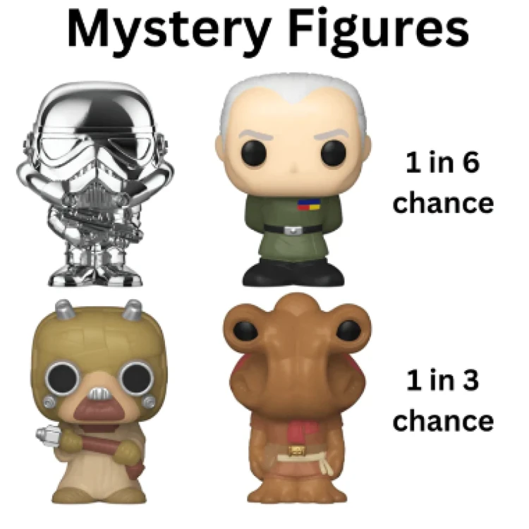 Funko Bitty Pop! Star Wars 4 Pack - Luke Skywalker, Obi-Wan Kenobi, Jawa, Mystery Bitty 5 Funko Bitty Pop! Star Wars 4 Pack - Luke Skywalker, Obi-Wan Kenobi, Jawa, Mystery Bitty - Image 3