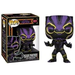 Funko Pop! Marvel Black Panther 891 Black Panther Blacklight