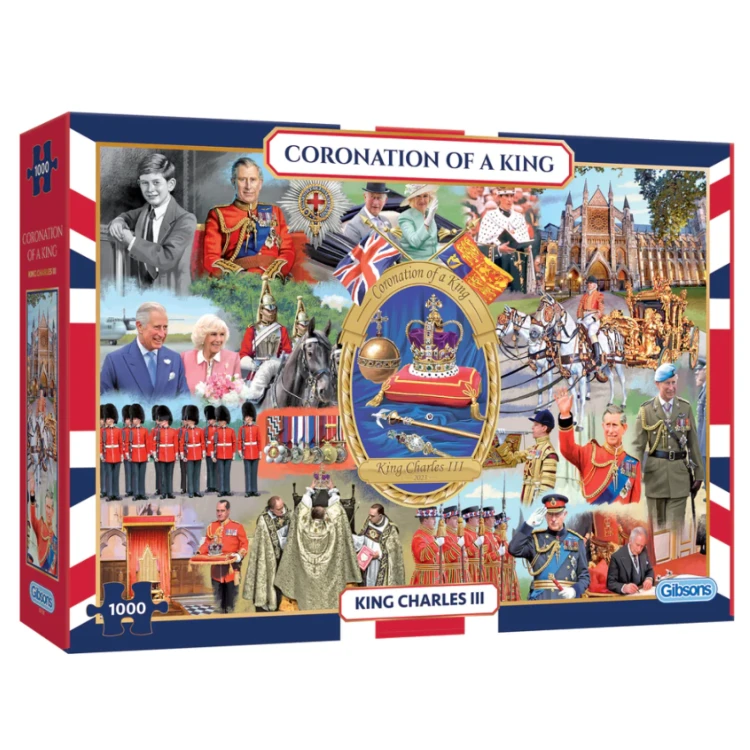Gibsons Coronation Of A King King Charles III 1000 Piece Puzzle G7133 3 Gibsons Coronation Of A King King Charles III 1000 Piece Puzzle G7133