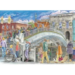 Gibsons Ha'Penny Bridge 1000 Piece Puzzle G6350 -Toys Store gibsons ha penny bridge 1000 piece puzzle g6350 466770