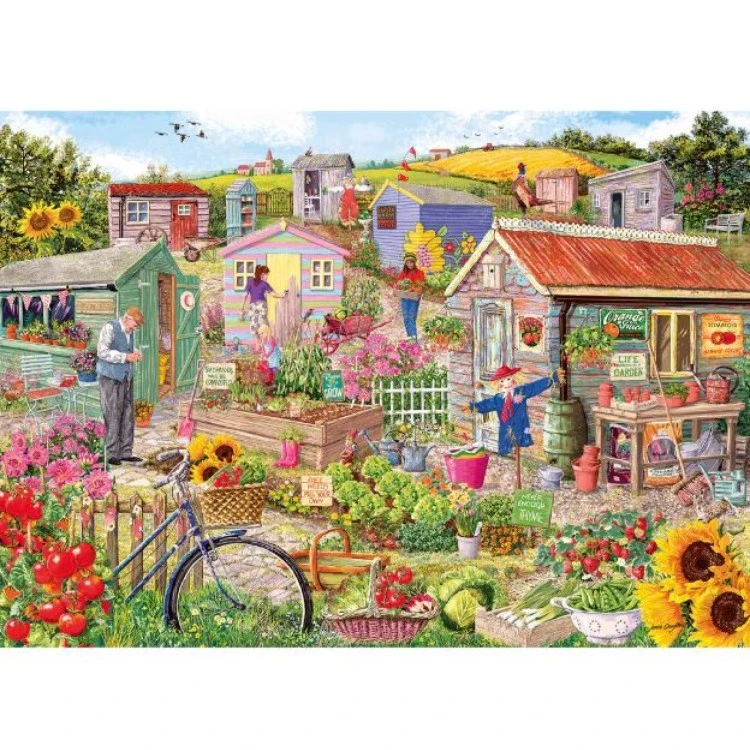 Gibsons Life On The Allotment 500XL Piece Puzzle G3555 4 Gibsons Life On The Allotment 500XL Piece Puzzle G3555 - Image 2