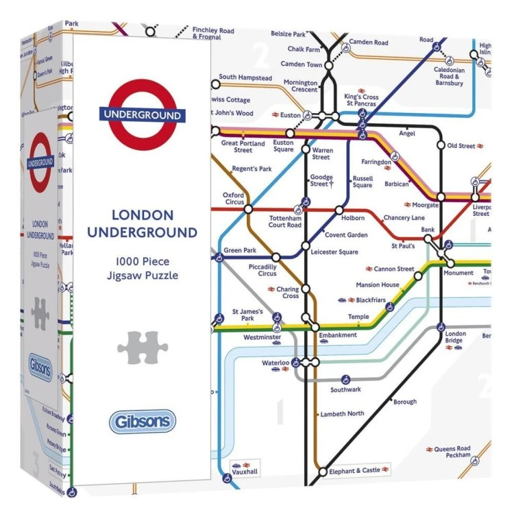 Gibsons London Underground 1000 Piece Puzzle G6296 3 Gibsons London Underground 1000 Piece Puzzle G6296