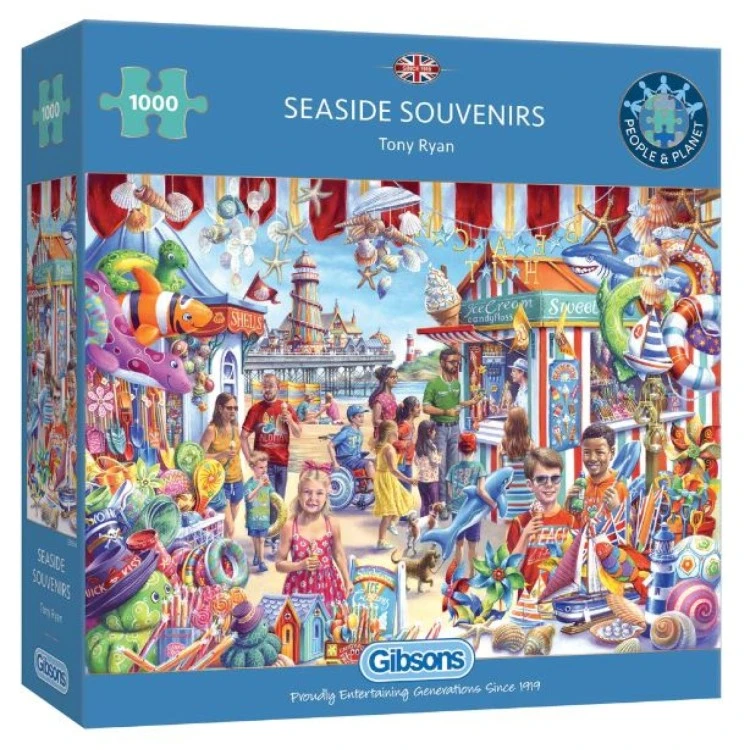 Gibsons Seaside Souvenirs 1000pc Puzzle G6358 3 Gibsons Seaside Souvenirs 1000pc Puzzle G6358