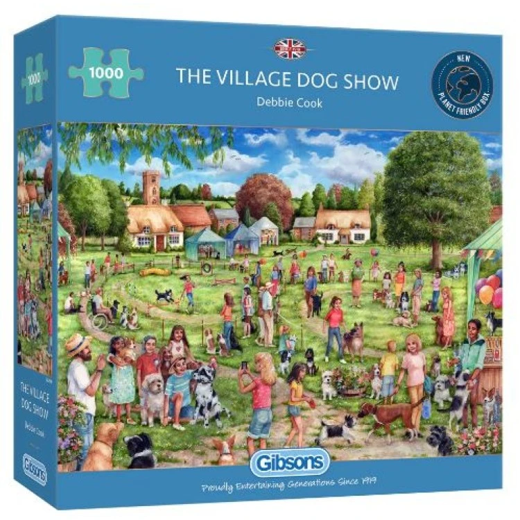 Gibsons The Village Dog Show 1000 Piece Puzzle G6348 3 Gibsons The Village Dog Show 1000 Piece Puzzle G6348