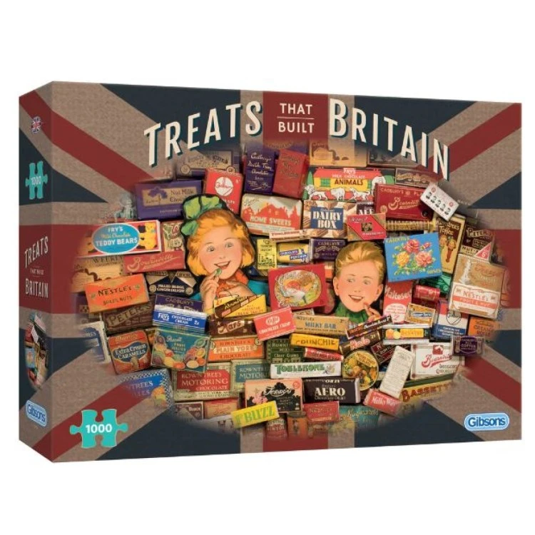 Gibsons Treats That Built Britain 1000 Piece Puzzle G7126 3 Gibsons Treats That Built Britain 1000 Piece Puzzle G7126