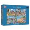 Gibsons Wish You Were Here 4x500pc Puzzle G5059 -Toys Store gibsons wish you were here 4x500pc puzzle 298126
