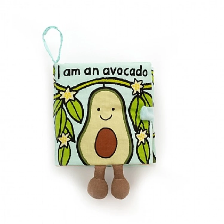 Jellycat Amuseable Avocado Soft Book BK4AA 3 Jellycat Amuseable Avocado Soft Book BK4AA