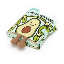 Jellycat Amuseable Avocado Soft Book BK4AA 8 Jellycat Amuseable Avocado Soft Book BK4AA -Toys Store jellycat avocado fabric book 139700