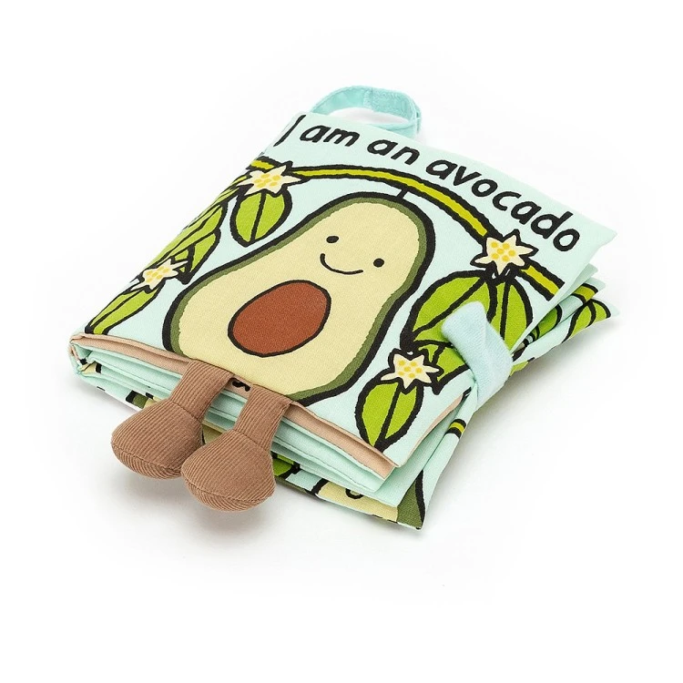 Jellycat Amuseable Avocado Soft Book BK4AA 5 Jellycat Amuseable Avocado Soft Book BK4AA - Image 3