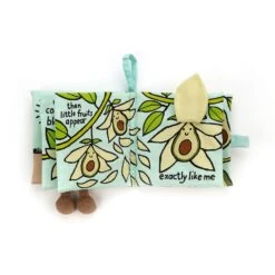 Jellycat Amuseable Avocado Soft Book BK4AA 9 Jellycat Amuseable Avocado Soft Book BK4AA -Toys Store jellycat avocado fabric book 139701
