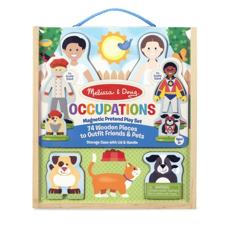 Melissa & Doug Wooden Magnetic Occupational Dress Up 19309 3 Melissa & Doug Wooden Magnetic Occupational Dress Up 19309