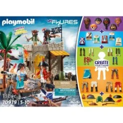 Playmobil 70979 My Figures: Pirates' Island -Toys Store playmobil 70979 my figures pirates island 472243