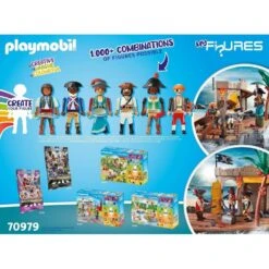 Playmobil 70979 My Figures: Pirates' Island -Toys Store playmobil 70979 my figures pirates island 472244