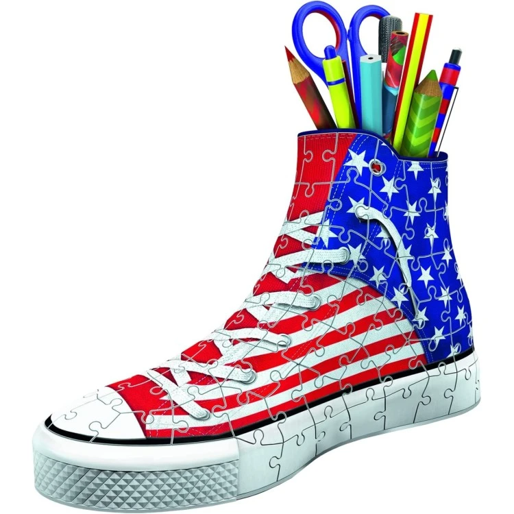 Ravensburger 3D Puzzle - American Style Sneaker 108 Pieces 5 Ravensburger 3D Puzzle - American Style Sneaker 108 Pieces - Image 3