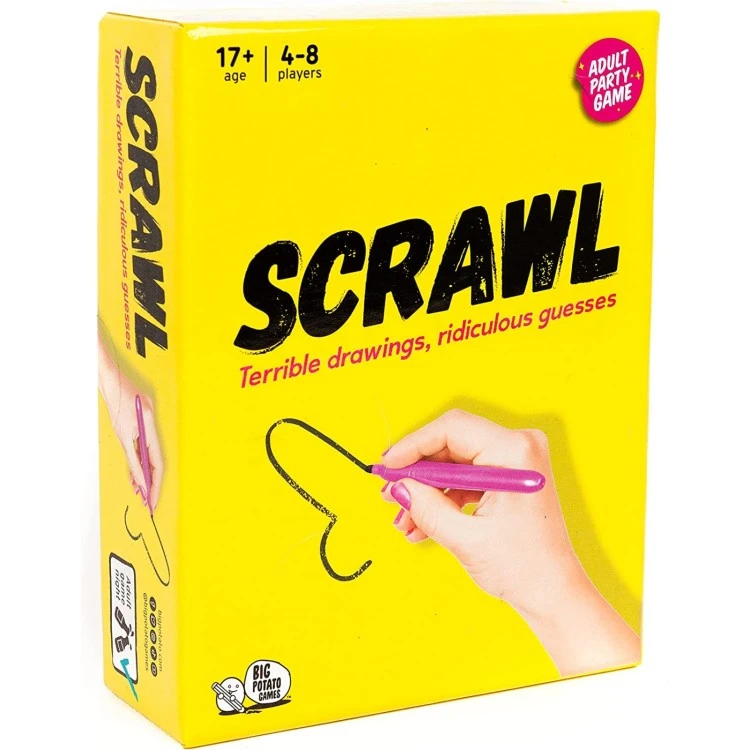 Scrawl Adult Party Game AGE 17+. NEW SMALLER BOX! 3 Scrawl Adult Party Game AGE 17+. NEW SMALLER BOX!