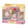 Sylvanian Families Party Time Playset - Tuxedo Cat Girl 5646 -Toys Store sylvanian families party time playset tuxedo cat girl 5646 294458