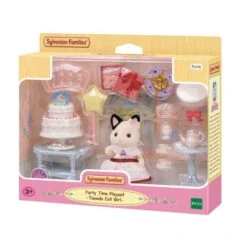 Sylvanian Families Party Time Playset - Tuxedo Cat Girl 5646
