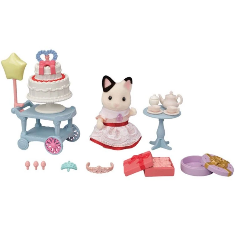 Sylvanian Families Party Time Playset - Tuxedo Cat Girl 5646 6 Sylvanian Families Party Time Playset - Tuxedo Cat Girl 5646 - Image 4