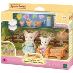 Sylvanian Families Sunny Picnic Set - Fennec Fox Sister & Baby 5698