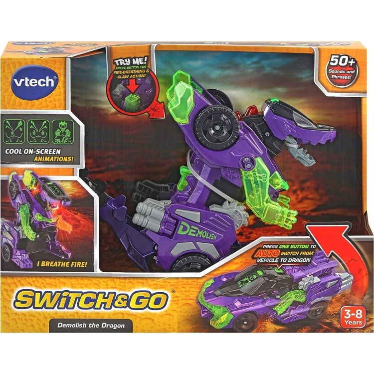 Vtech Switch & Go Dinos Demolish The Dragon 3 Vtech Switch & Go Dinos Demolish The Dragon