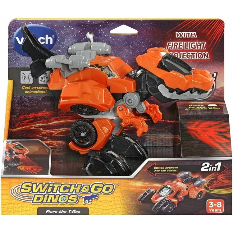 VTech Switch & Go Dinos - Flare The T-Rex 3 VTech Switch & Go Dinos - Flare The T-Rex