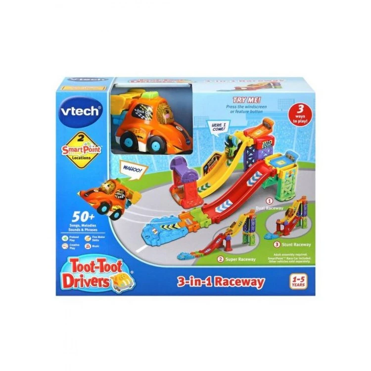 Vtech Toot-Toot Drivers 3-in-1 Raceway 12 Months + 3 Vtech Toot-Toot Drivers 3-in-1 Raceway 12 Months +