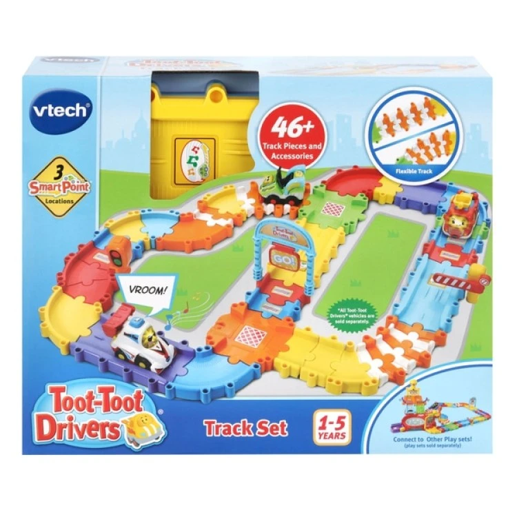 Vtech Toot Toot Drivers - Track Set 12m+ 3 Vtech Toot Toot Drivers - Track Set 12m+
